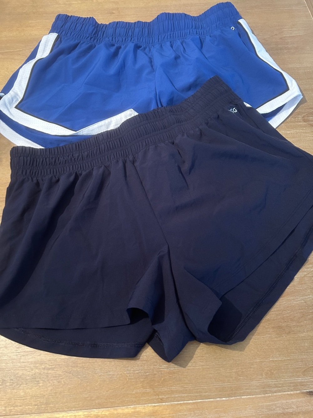 DSG Women’s Athletic Shorts in Royal Blue and Navy- 2 pairs - Size Lg